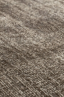 Viscose vloerkleed Current Ligne Pure kleur bruin