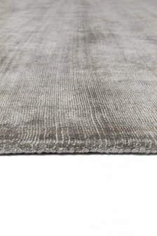 Viscose vloerkleed Current Ligne Pure kleur taupe