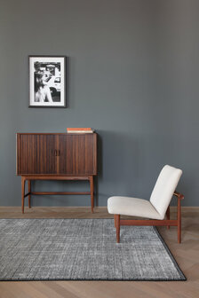 Modern wollen vloerkleed Mesch Ligne Pure kleur grijs