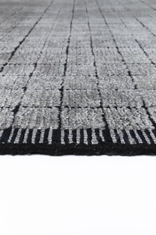 Modern wollen vloerkleed Mesch Ligne Pure kleur grijs