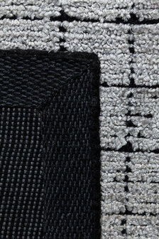 Modern wollen vloerkleed Mesch Ligne Pure kleur grijs