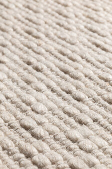 Wollen vloerkleed Rhythm Ligne Pure kleur zand