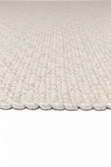 Wollen vloerkleed Rhythm Ligne Pure kleur zand