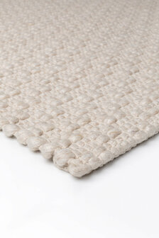 Wollen vloerkleed Rhythm Ligne Pure kleur zand