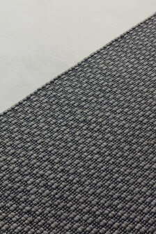 Wollen vloerkleed Rhythm Ligne Pure kleur antraciet