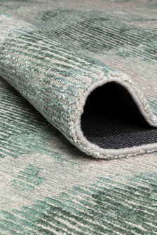 Vintage vloerkleed Erode Ligne Pure kleur groen