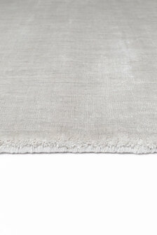 Effen vloerkleed Glow Ligne Pure kleur zilver