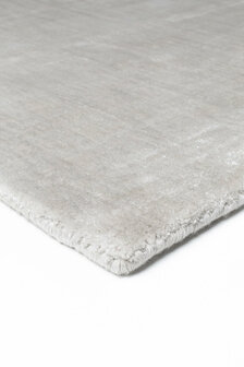 Effen vloerkleed Glow Ligne Pure kleur zilver