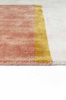 Modern viscose vloerkleed Unite Ligne Pure kleur multicolor