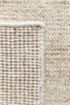 Zuiver wol vloerkleed Oat Ligne Pure kleur zand