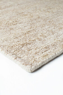 Zuiver wol vloerkleed Oat Ligne Pure kleur zand