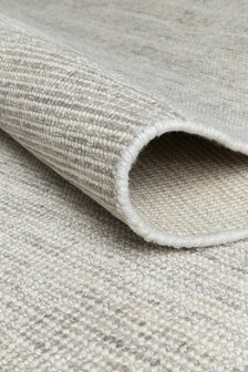 Zuiver wol vloerkleed Oat Ligne Pure kleur grijs
