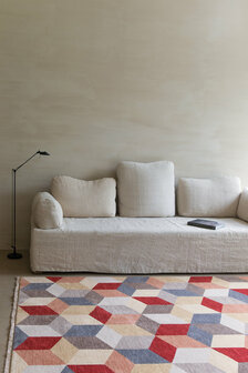 Exclusief wollen  vloerkleed Cube Ligne Pure kleur multicolor