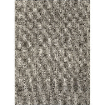Wollen vloerkleed of karpet Lisbon kleur choco ivoor