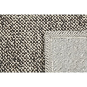 Wollen vloerkleed of karpet Lisbon kleur choco ivoor