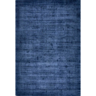 Viscose look vloerkleed DAYTONA kleur blauw