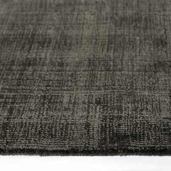 Viscose look vloerkleed DAYTONA kleur donker grijs