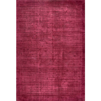 Viscose look vloerkleed DAYTONA kleur rood