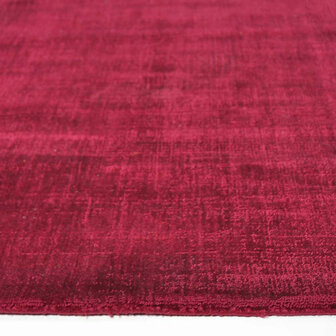Viscose look vloerkleed DAYTONA kleur rood