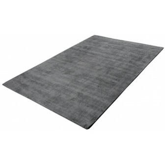 Viscose look vloerkleed DAYTONA kleur zilver