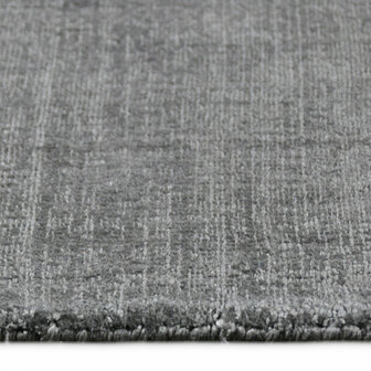 Viscose look vloerkleed DAYTONA kleur zilver