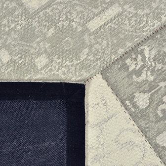 Katoenen Patchwork vloerkleed DALYAN kleur beige