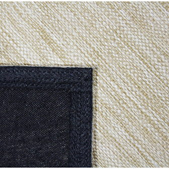 Katoenen uni vloerkleed LIMA kleur beige