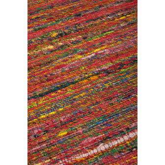 Silk vloerkleed MILAN kleur groen rood