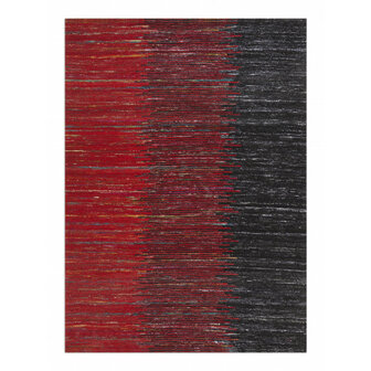 Silk vloerkleed MILAN kleur zwart rood