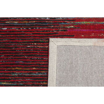 Silk vloerkleed MILAN kleur zwart rood