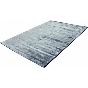 Viscose vloerkleed FLAVIA kleur licht blauw