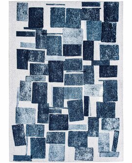 Louis De Poortere vloerkleed, Craft Ice Blue 9355, Lucia design