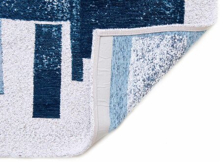 Louis De Poortere vloerkleed, Craft Ice Blue 9355, Lucia design
