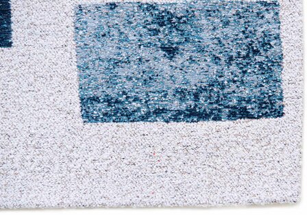 Louis De Poortere vloerkleed, Craft Ice Blue 9355, Lucia design