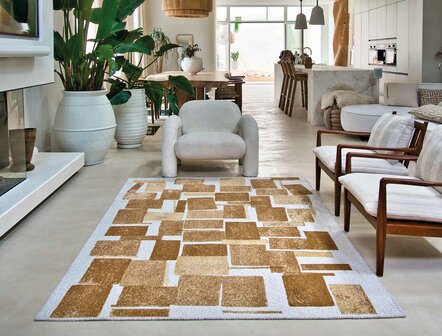 Louis De Poortere vloerkleed, Craft Nuggets 9357, Lucia design