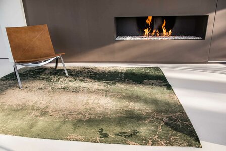 Louis De Poortere vloerkleed, Mad Men Dark Pine 8723, Cracks design