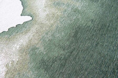 Louis De Poortere vloerkleed, Meditation Palm Green 9331, Lagoon design