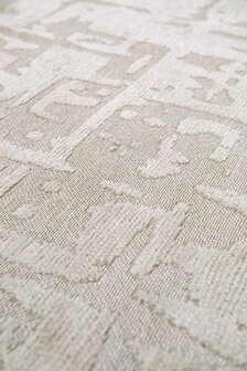 Louis De Poortere vloerkleed, Structures Dry Beige 9197, Baobab design