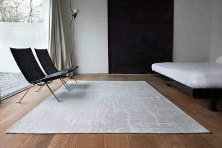 Louis De Poortere vloerkleed, Structures Tsingy Oyster 9198, Baobab design