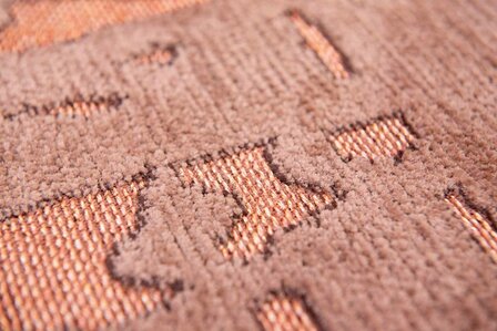 Louis De Poortere vloerkleed, Structures Za Copper 9199, Baobab design