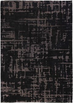 Louis De Poortere vloerkleed, Structures Black Water 9200, Baobab design