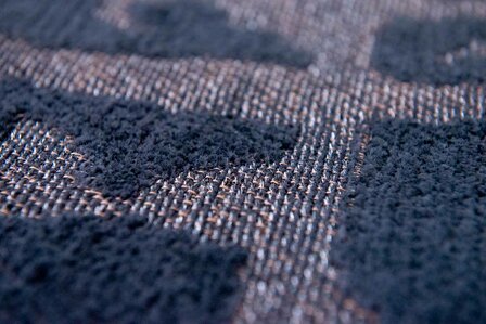 Louis De Poortere vloerkleed, Structures Black Water 9200, Baobab design