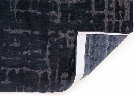 Louis De Poortere vloerkleed, Structures Black Water 9200, Baobab design