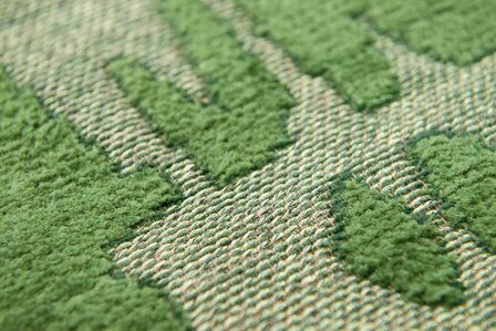 Louis De Poortere vloerkleed, Structures Perrier&rsquo;s Green 9202, Baobab design