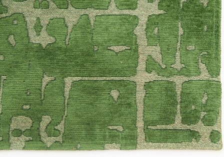 Louis De Poortere vloerkleed, Structures Perrier&rsquo;s Green 9202, Baobab design