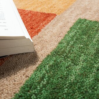 Multicolor wollen vloerkleed MILAN 305