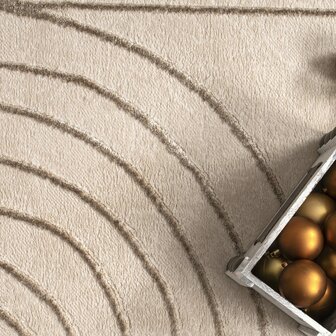 Modern karpet of vloerkleed BRUSSEL 215 kleur creme