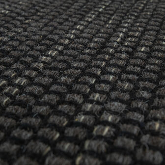 Wollen karpet of vloerkleed FRANSICO 300 kleur antraciet