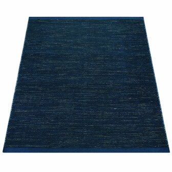 Wollen karpet of vloerkleed FRANSICO 300 kleur blauw