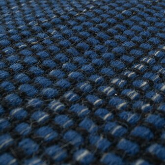 Wollen karpet of vloerkleed FRANSICO 300 kleur blauw